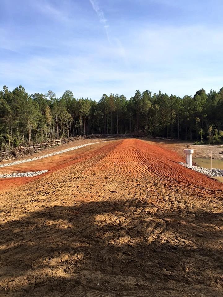 Construction site with heavy equipment